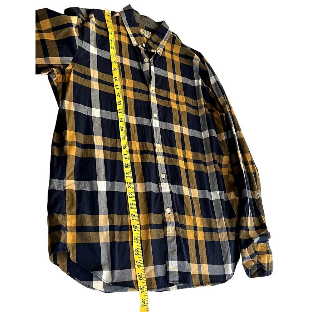 J. Crew Shirt Mens Large Multicolor Plaid Cotton Collar Button Down Long Sleeve - Picture 5 of 7